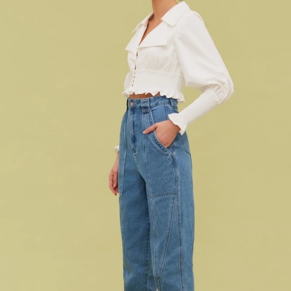 C/MEO RUNNING OUT TOP BLOUSE - Picture 2 of 13